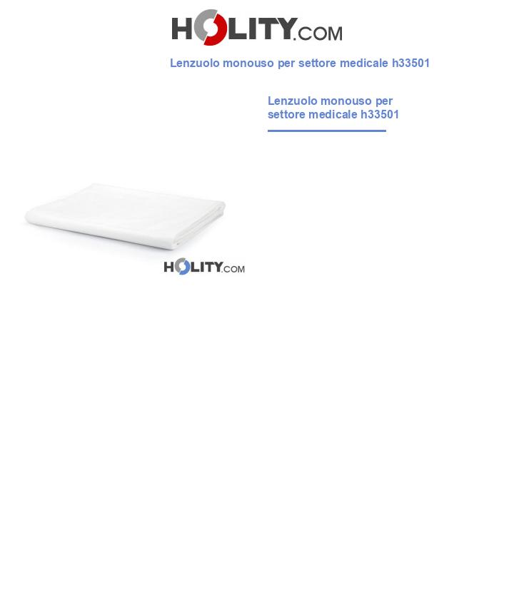 Lenzuolo monouso per settore medicale h33501