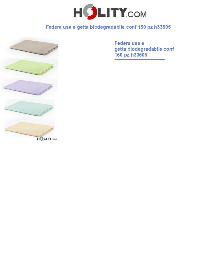 Federa usa e getta biodegradabile conf 150 pz h33505