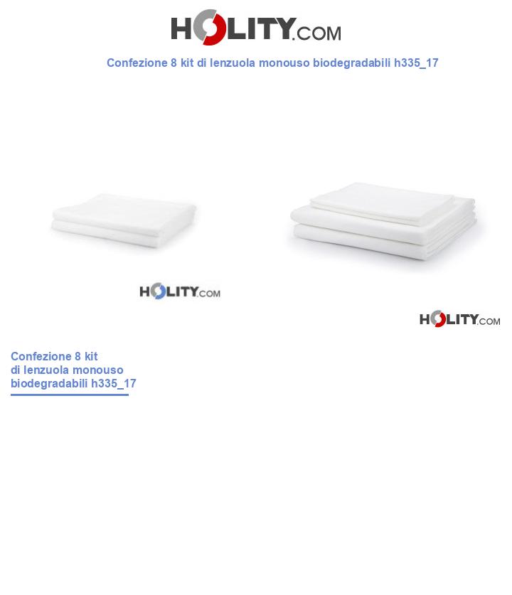 Confezione 8 kit di lenzuola monouso biodegradabili h335_17