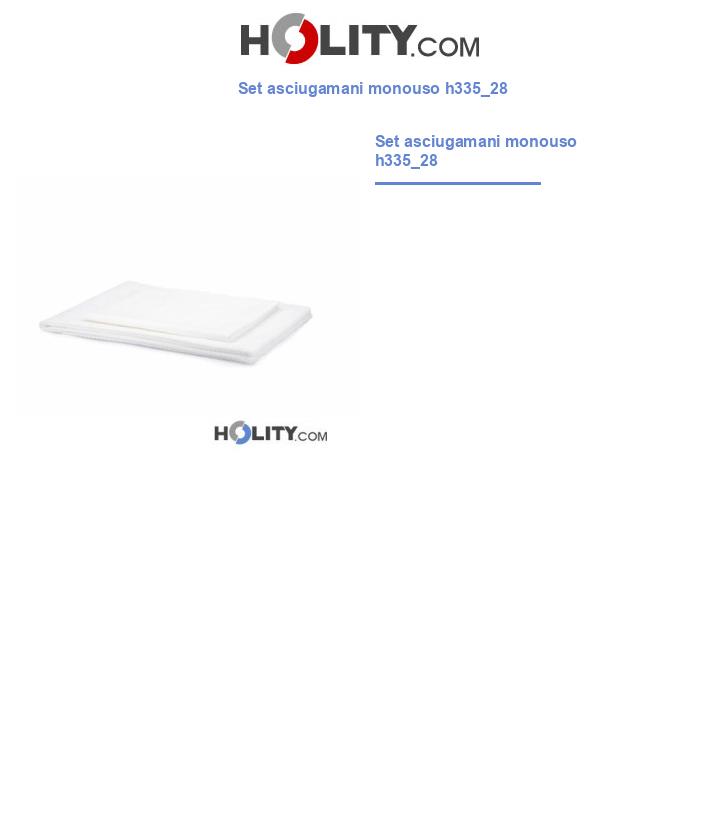 Set asciugamani monouso h335_28