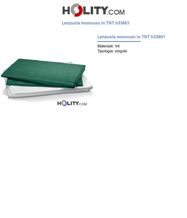 Lenzuola monouso in TNT h33601