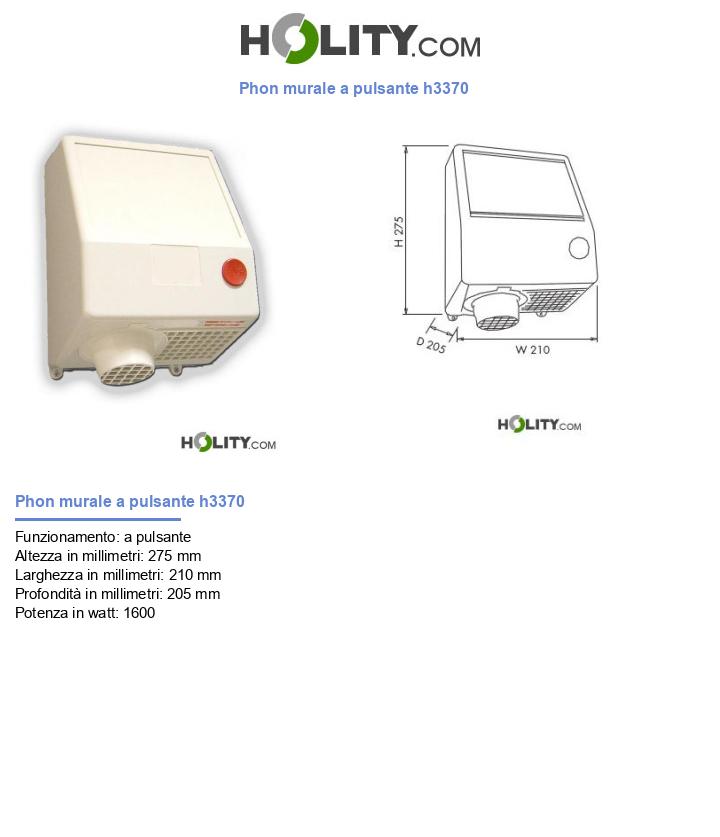 Phon murale a pulsante h3370