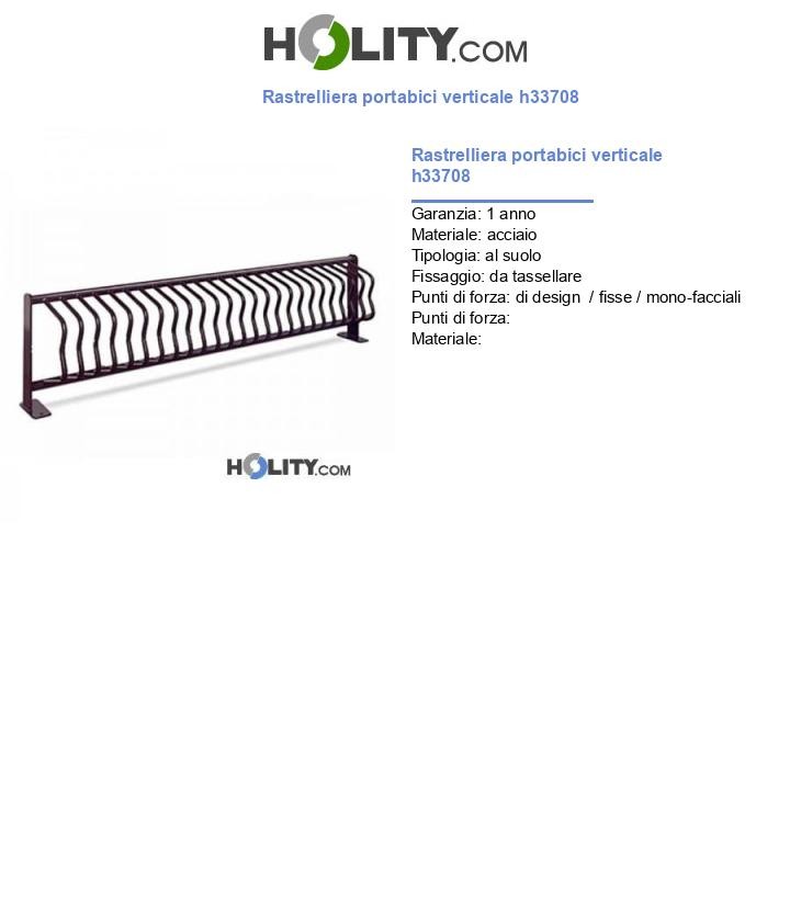 Rastrelliera portabici verticale h33708