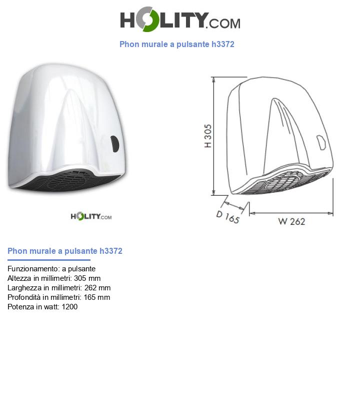 Phon murale a pulsante h3372