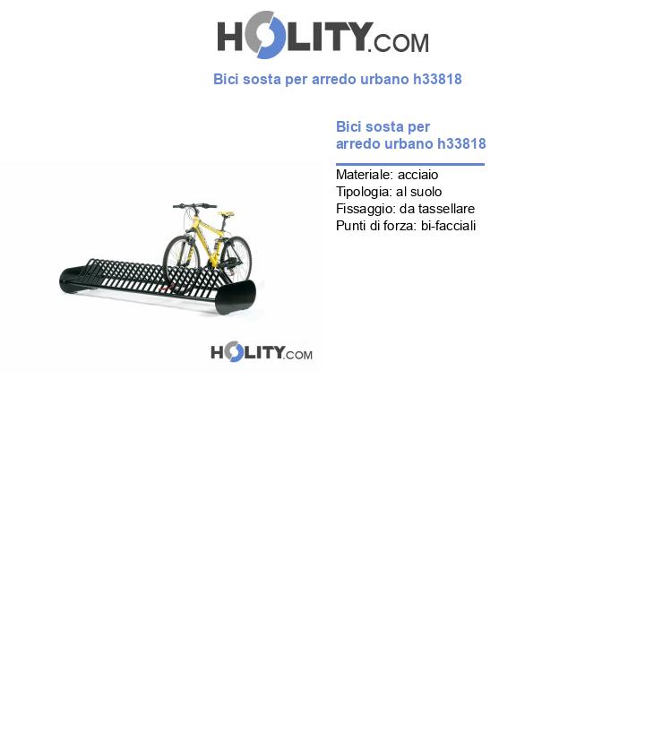 Bici sosta per arredo urbano h33818