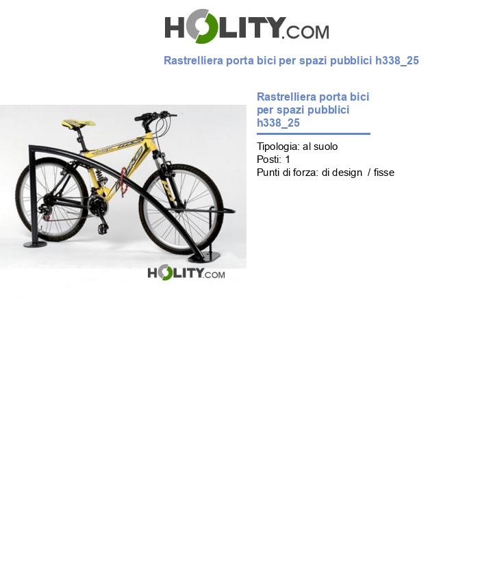 Rastrelliera porta bici per spazi pubblici h338_25
