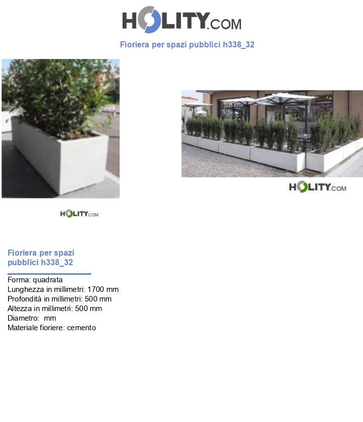 Fioriera per spazi pubblici h338_32