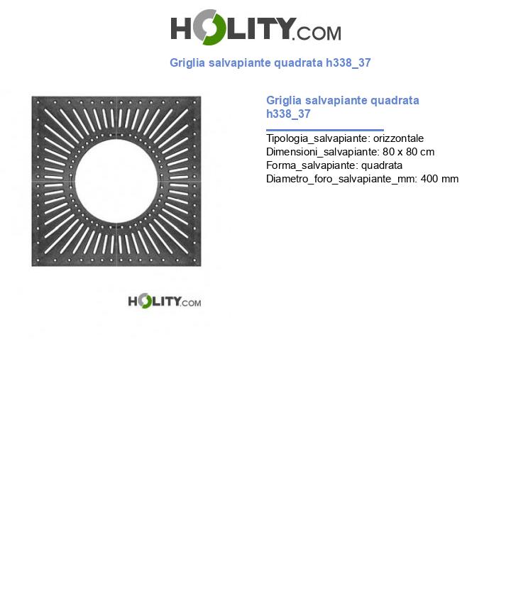 Griglia salvapiante quadrata h338_37