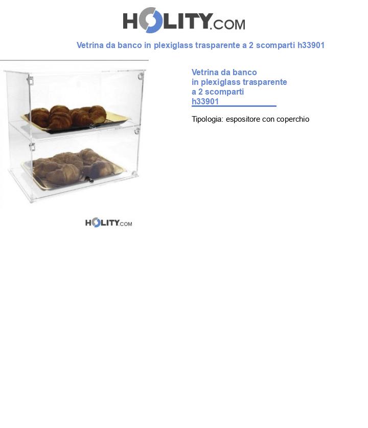 Espositore da buffet a 2 scomparti h33901