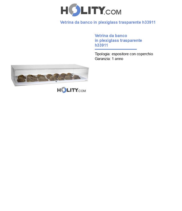 Vetrina buffet in plexiglass trasparente h33911