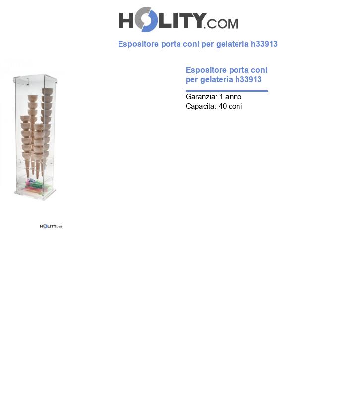 Espositore porta coni per gelateria h33913