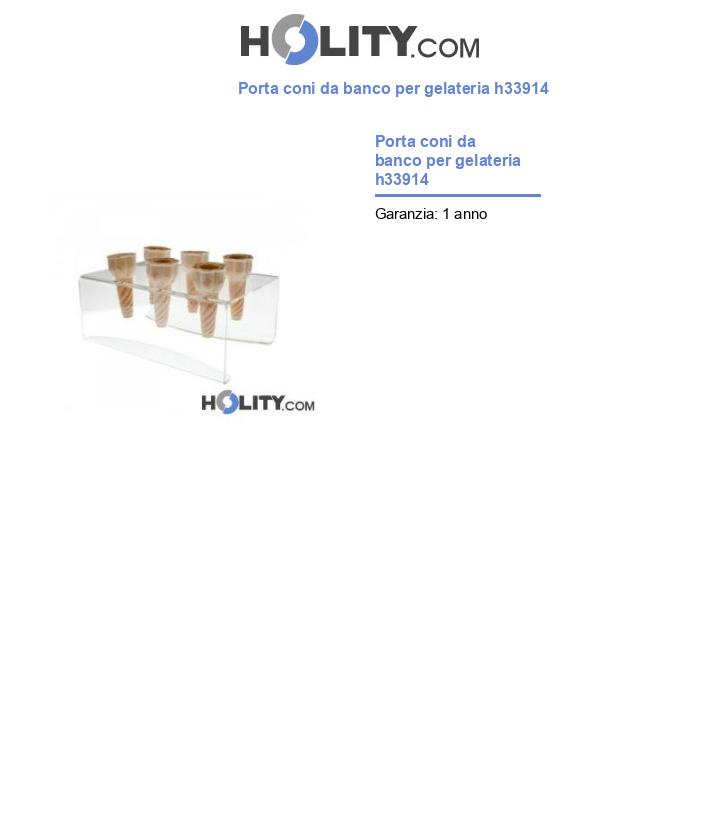 Porta coni da banco per gelateria h33914