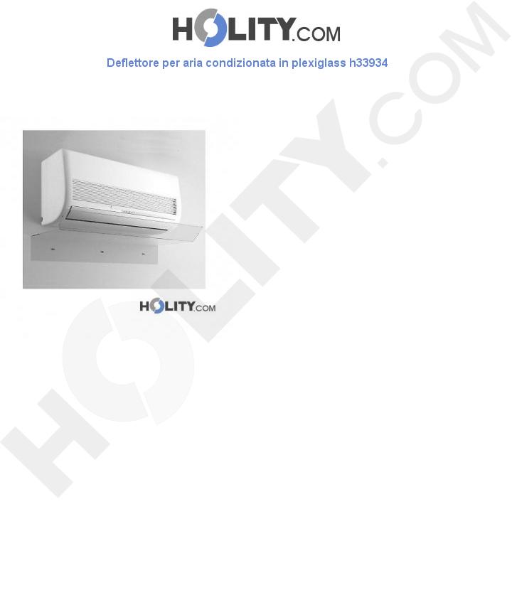 Deflettore per aria condizionata in plexiglass L.70 cm h33934