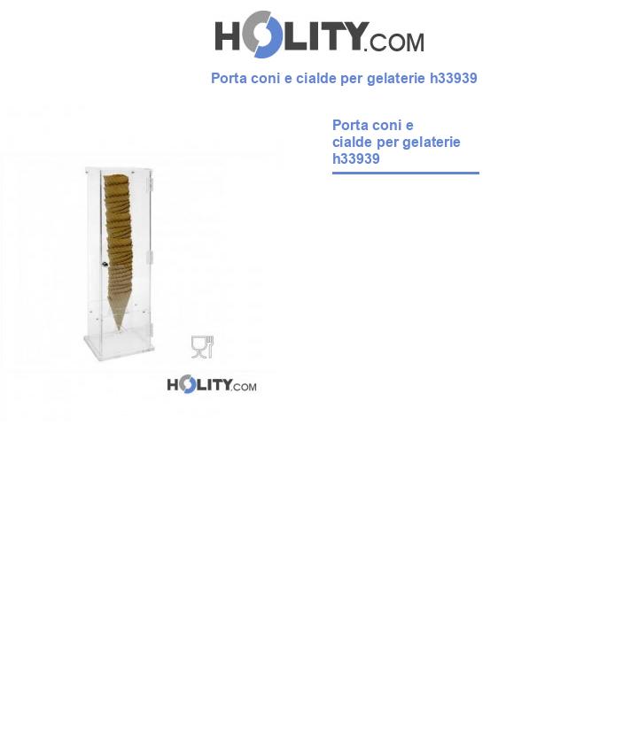 Porta coni e cialde per gelaterie h33939