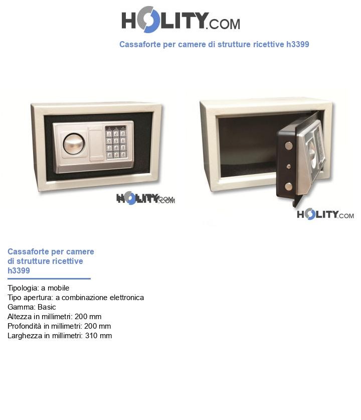 Cassaforte per camere di strutture ricettive h3399