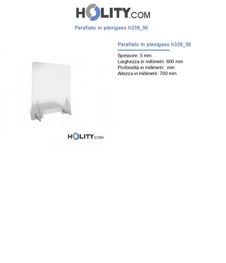 Parafiato in plexigass h339_50