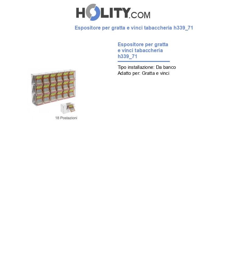 Espositore per gratta e vinci tabaccheria h339_71
