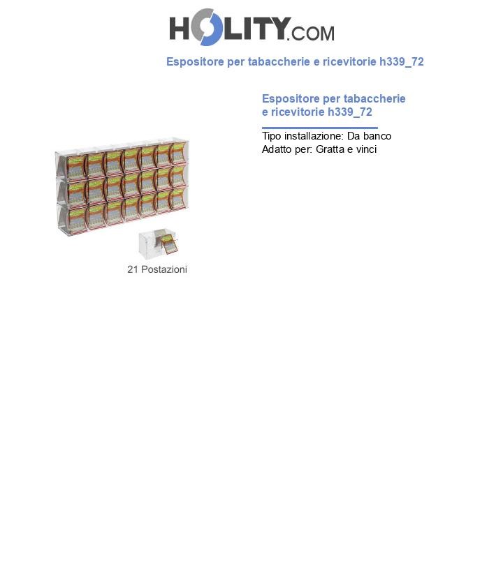 Espositore per tabaccherie e ricevitorie h339_72