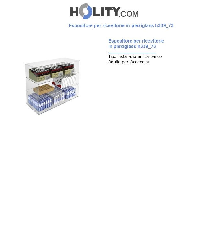 Espositore per ricevitorie in plexiglass h339_73
