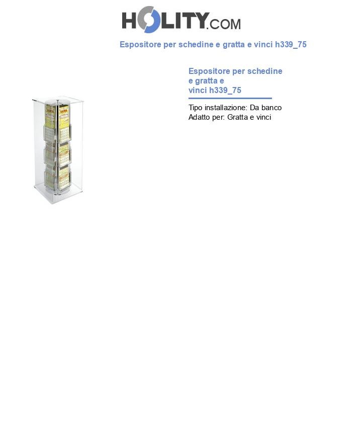 Espositore per schedine e gratta e vinci h339_75