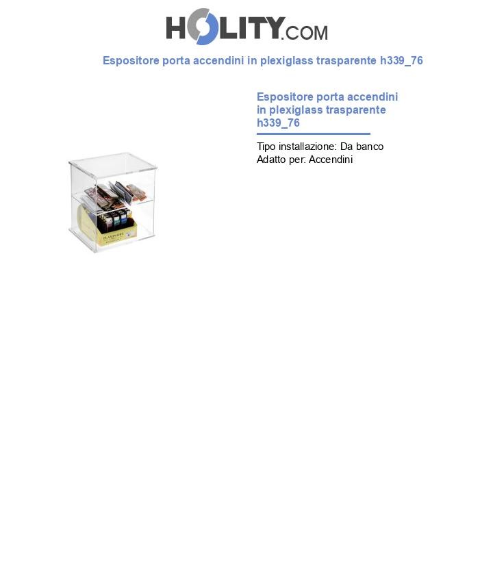 Espositore porta accendini in plexiglass trasparente h339_76