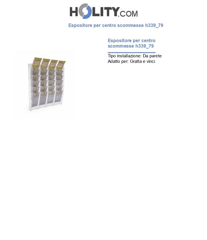 Espositore per centro scommesse h339_79