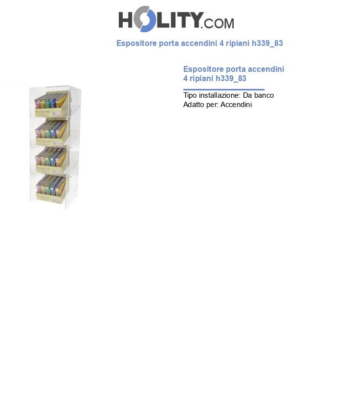 Espositore porta accendini 4 ripiani h339_83