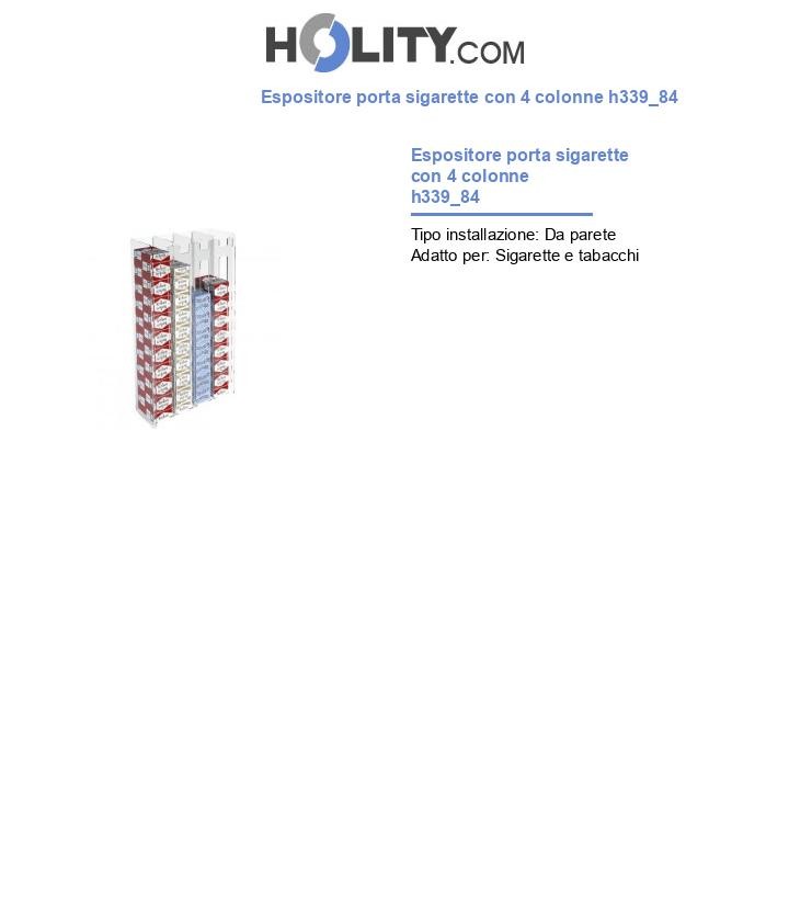Espositore porta sigarette con 4 colonne h339_84