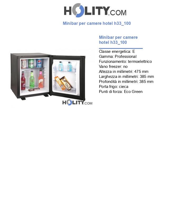 Minibar per camere hotel h33_100