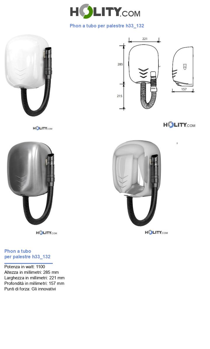 Phon a tubo per palestre h33_132