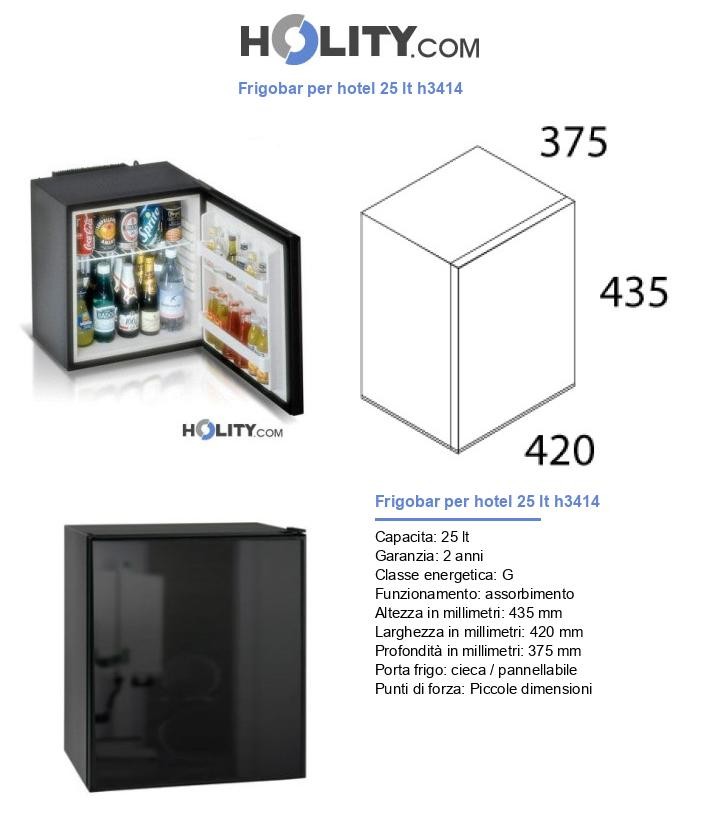 Frigobar per hotel 25 lt h3414