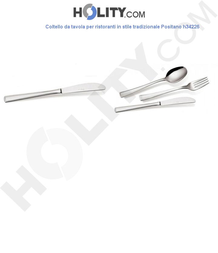 Coltello da tavola per ristoranti in stile tradizionale Positano h34226