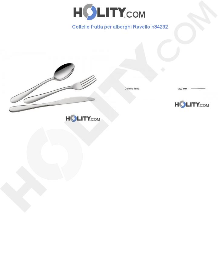Coltello frutta per alberghi Ravello h34232