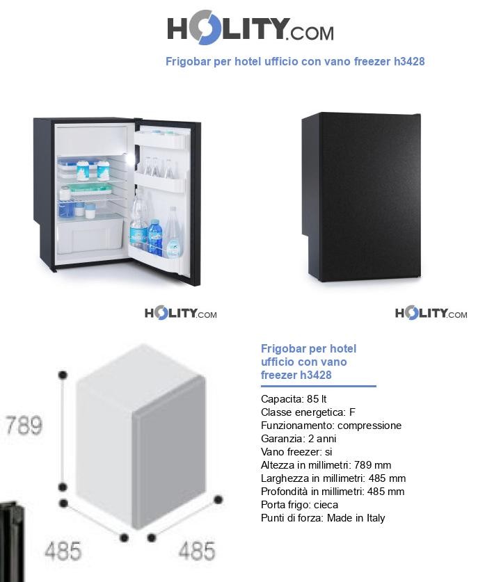 Frigobar per hotel ufficio con vano freezer h3428