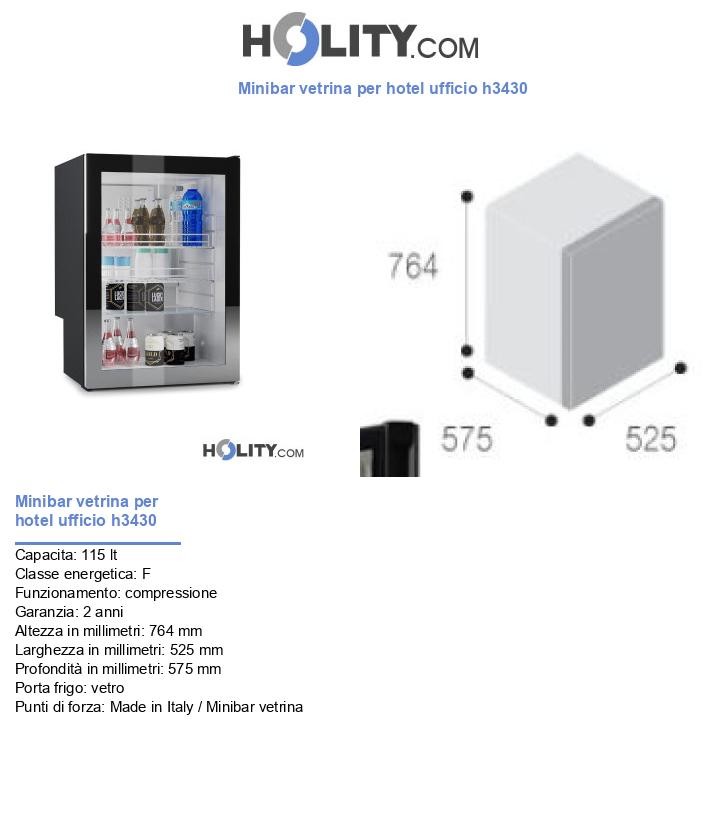 Minibar vetrina per hotel ufficio h3430