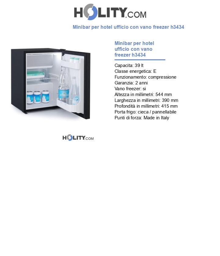Minibar per hotel ufficio con vano freezer h3434