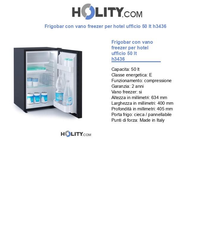 Frigobar con vano freezer per hotel ufficio 50 lt h3436