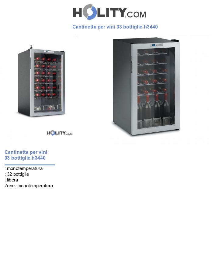 Cantinetta vino mono temperatura h3440