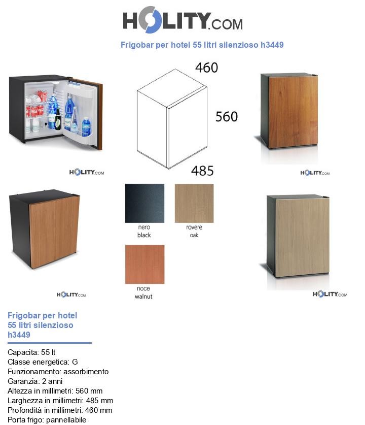 Frigobar per hotel 55 litri silenzioso h3449