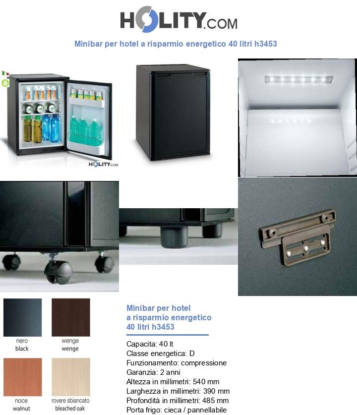 Minibar per hotel a risparmio energetico 40 litri h3453
