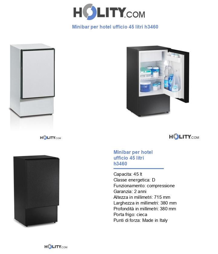 Minibar per hotel ufficio 45 litri h3460