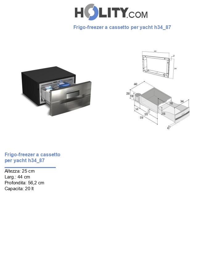 Frigo-freezer a cassetto per yacht h34_87