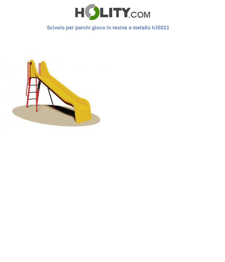 Scivolo per parchi gioco in resina e metallo h35023
