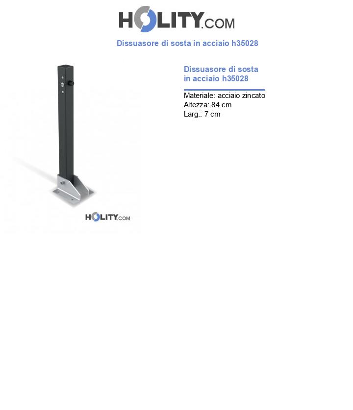 Dissuasore di sosta in acciaio h35028