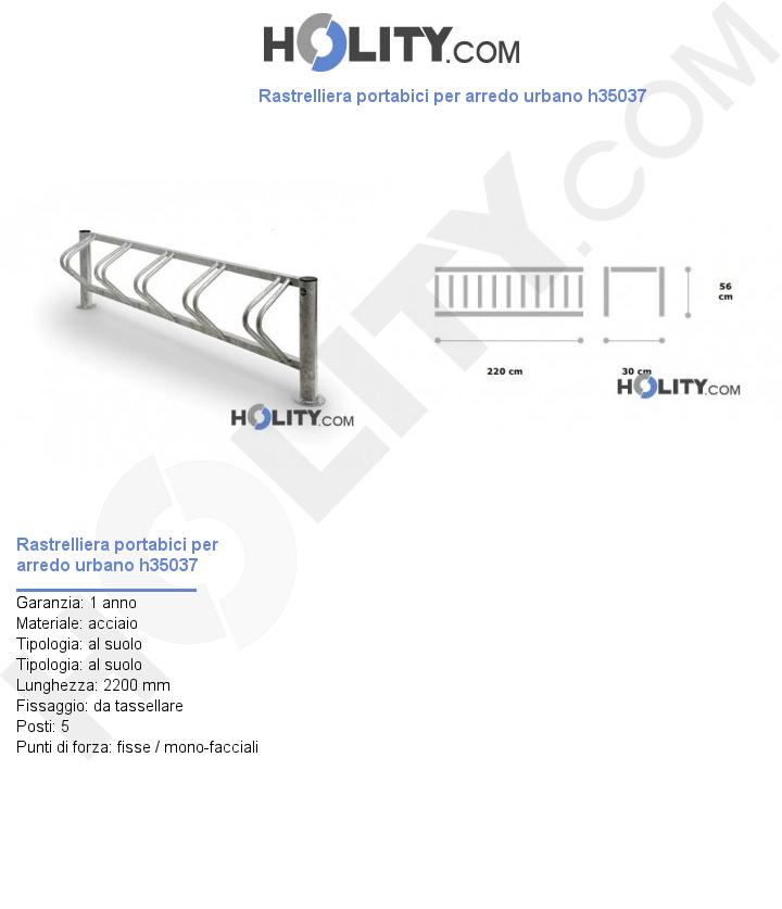 Rastrelliera portabici per arredo urbano h35037