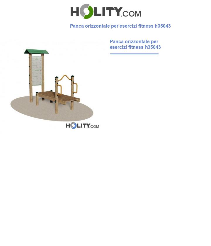 Panca orizzontale per esercizi fitness h35043