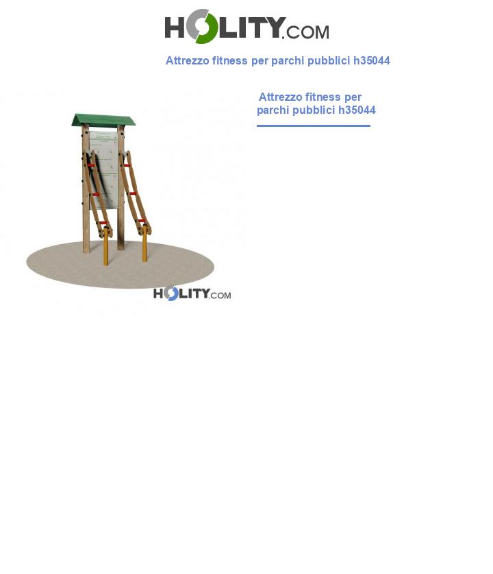 Attrezzo fitness per parchi pubblici h35044