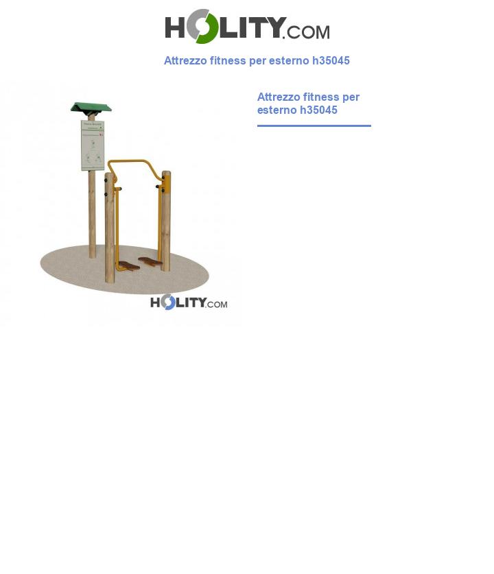 Attrezzo fitness per esterno h35045