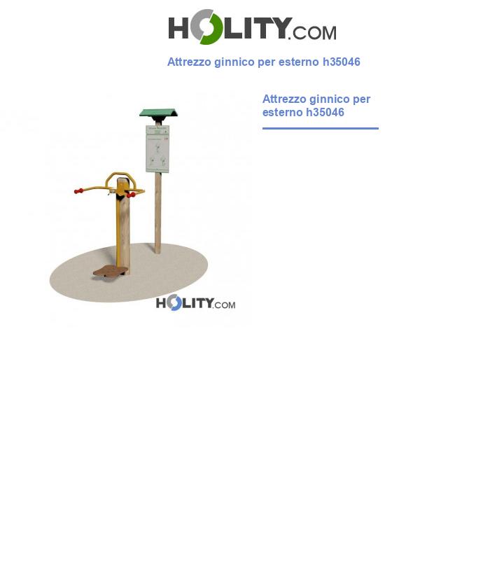 Attrezzo ginnico per esterno h35046