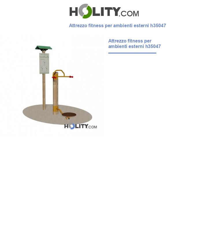 Attrezzo fitness per ambienti esterni h35047